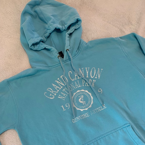 Grand Canyon National Park Hoodie Sweatshirt Light Blue Size Small - Picture 14 of 16